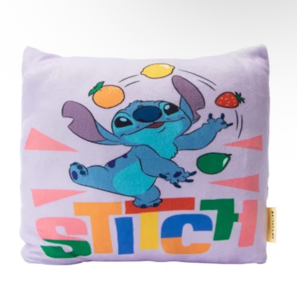 Disney Purple Stitch Plush Pillow